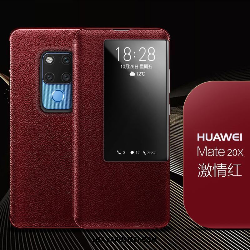 Huawei Mate 20 X Kuoret Persoonallisuus Aito Nahka Liiketoiminta Nahkakotelo All Inclusive Myynti