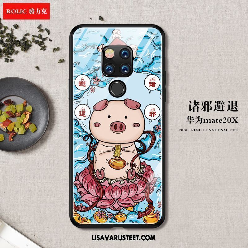 Huawei Mate 20 X Kuoret Persoonallisuus Kiinalainen Tyyli Keltainen Puhelimen Murtumaton Myynti