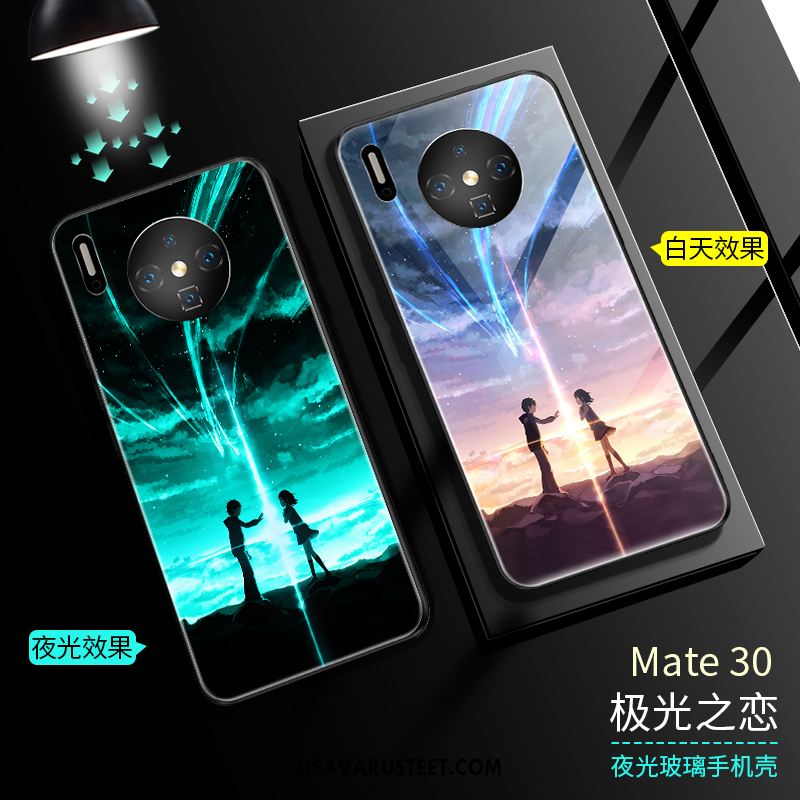 Huawei Mate 30 Kuoret Kirkas Kuori Puhelimen Lasi Musta Tarjous