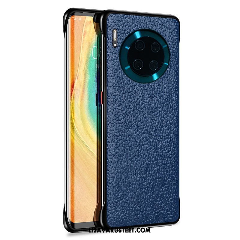 Huawei Mate 30 Kuoret Nahkakotelo Kevyt Liiketoiminta Kukkakuvio Puhelimen Kuori Osta