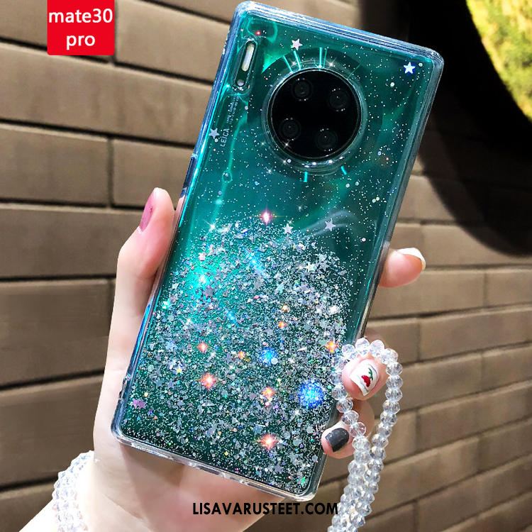 Huawei Mate 30 Pro Kuoret Puhelimen Läpinäkyvä Pehmeä Neste Trendi Vihreä Verkossa