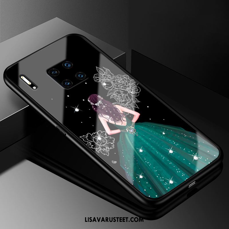 Huawei Mate 30 Rs Kuoret Sideharso Suojaus Punainen Lasi Kuori Halpa