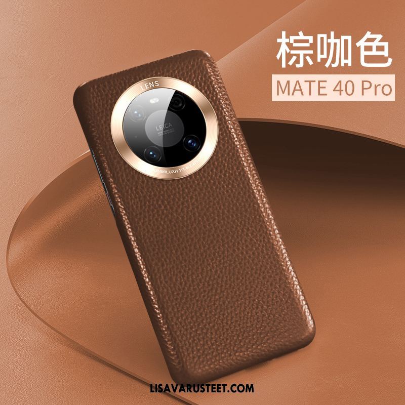 Huawei Mate 40 Pro Kuoret Nahkakotelo Murtumaton Ylellisyys All Inclusive Kuori Halpa