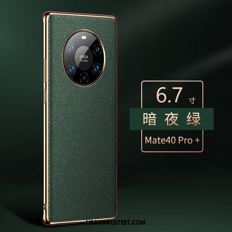 Huawei Mate 40 Pro+ Kuoret Puhelimen Ylellisyys Aito Nahka Suojaus Murtumaton Kauppa