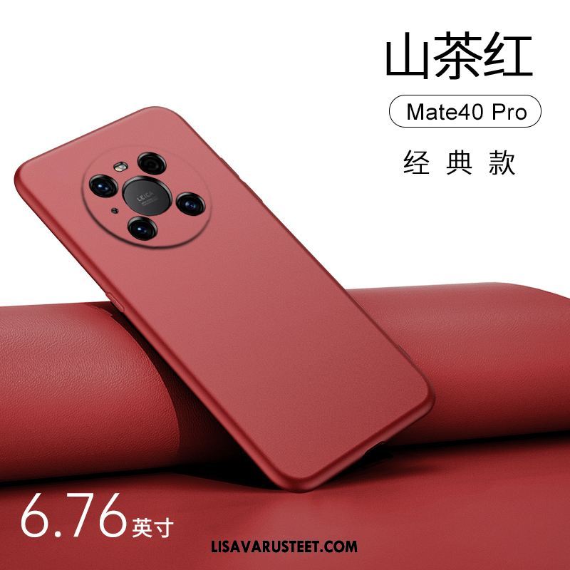 Huawei Mate 40 Pro Kuoret Yksinkertainen Silikoni Murtumaton Pesty Suede Kuori Verkossa