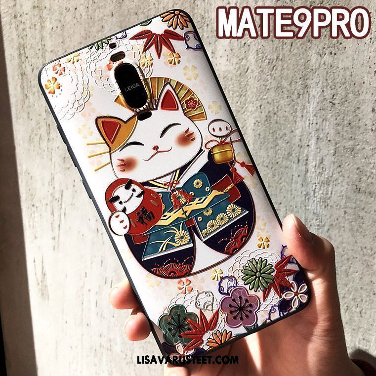 Huawei Mate 9 Pro Kuoret Kohokuviointi Kissa Rikkaus Kuori Suojaus Halvat