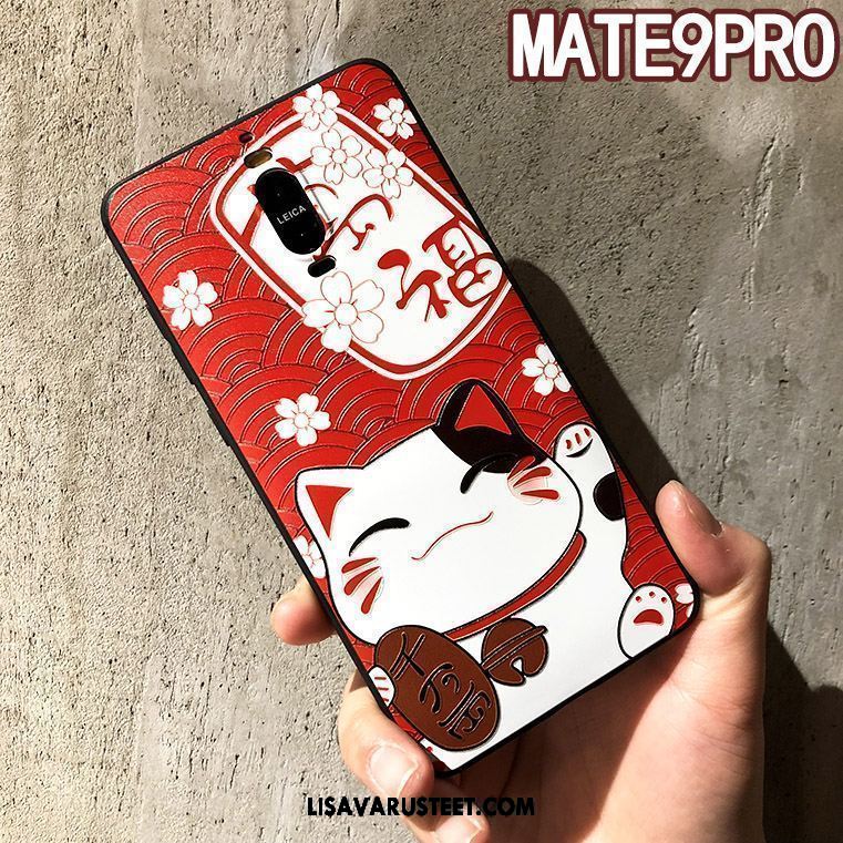 Huawei Mate 9 Pro Kuoret Kohokuviointi Kissa Rikkaus Kuori Suojaus Halvat