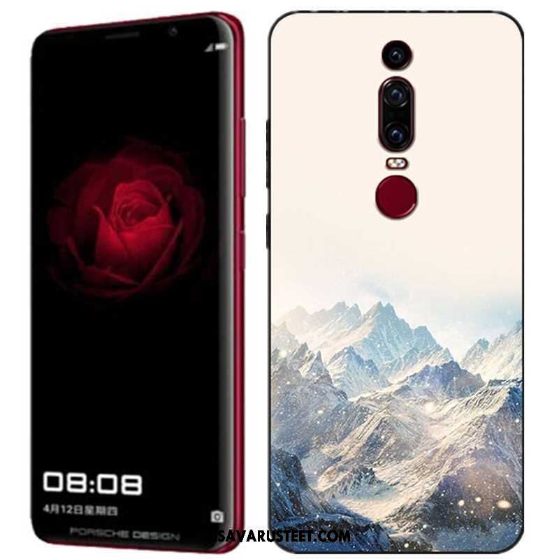 Huawei Mate Rs Kuoret Kuori Ulotteinen Musta Maalaus Kohokuviointi Halpa