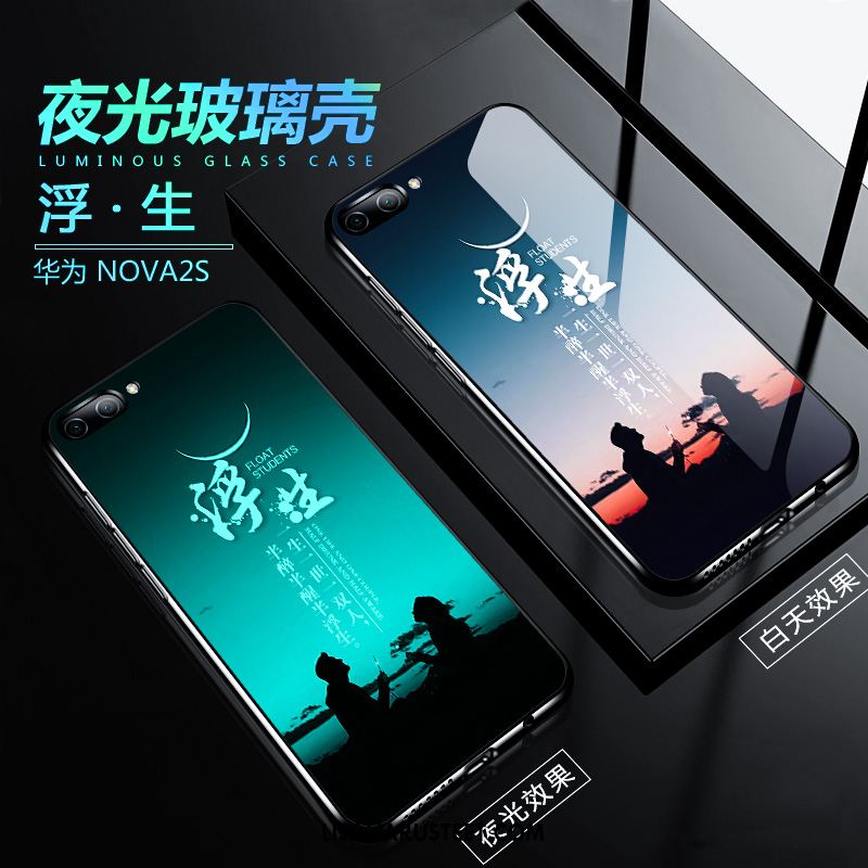 Huawei Nova 2s Kuoret Lasi Silikoni Net Red Suojaus Luova Kuori Myynti
