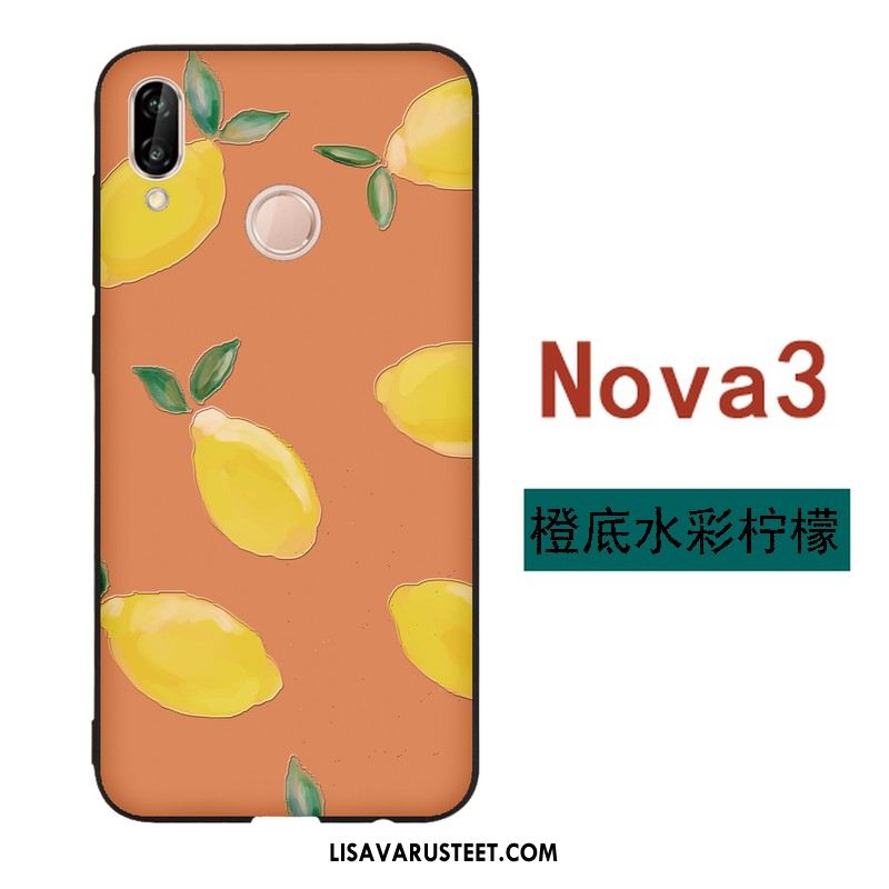 Huawei Nova 3 Kuoret Murtumaton Tila Kuori Sininen Silikoni Tarjous