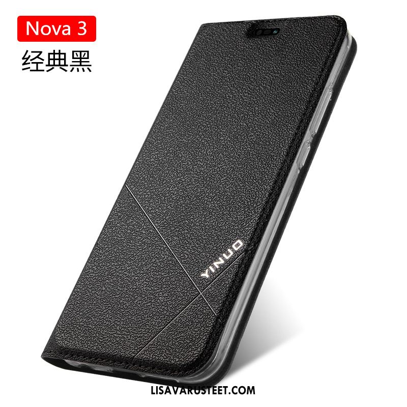 Huawei Nova 3 Kuoret Nahkakotelo Suojaus Puhelimen Silikoni Murtumaton Myynti