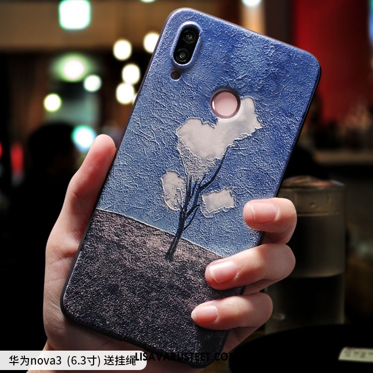 Huawei Nova 3 Kuoret Pesty Suede Murtumaton Tila Persoonallisuus All Inclusive Kuori Verkossa