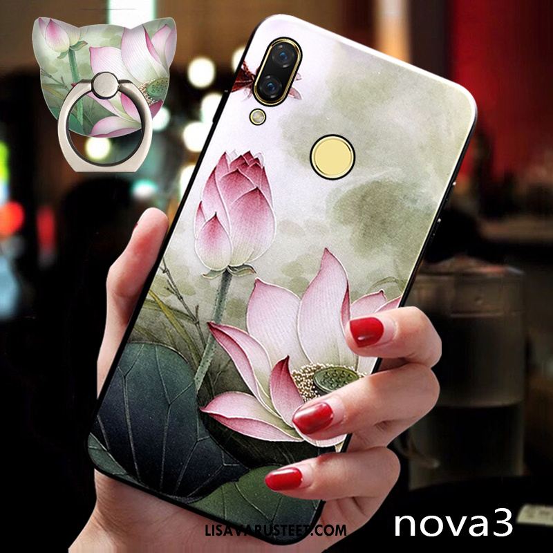 Huawei Nova 3 Kuoret Sininen Rengas Puhelimen Tuki Ohut Tarjous