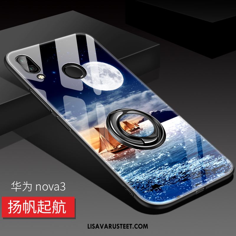 Huawei Nova 3 Kuoret Tila Silikoni Puhelimen Lasi Net Red Kuori Halvat