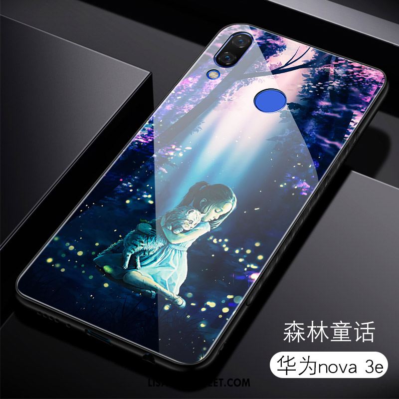 Huawei Nova 3e Kuoret Karkaisu Kotelo Puhelimen Murtumaton Violetti Osta