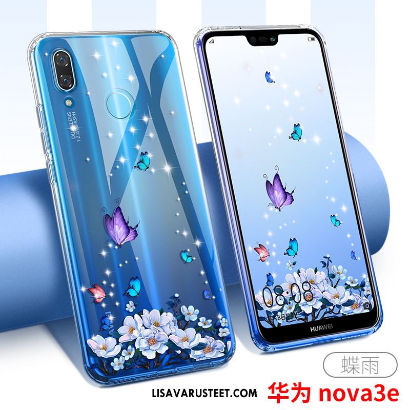 Huawei Nova 3e Kuoret Puhelimen Persoonallisuus Ohut Sininen Läpinäkyvä Alennus