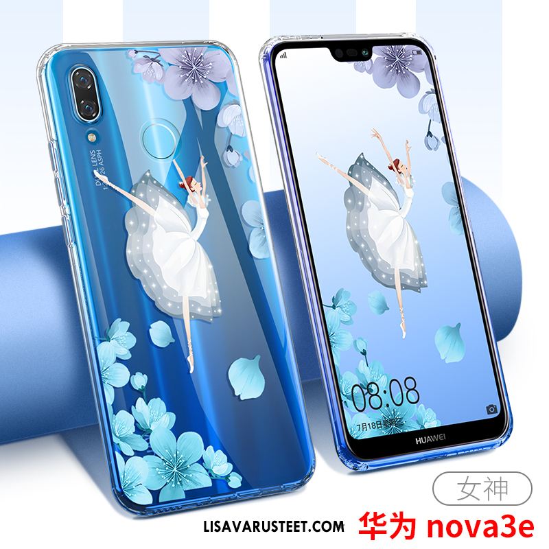 Huawei Nova 3e Kuoret Puhelimen Persoonallisuus Ohut Sininen Läpinäkyvä Alennus