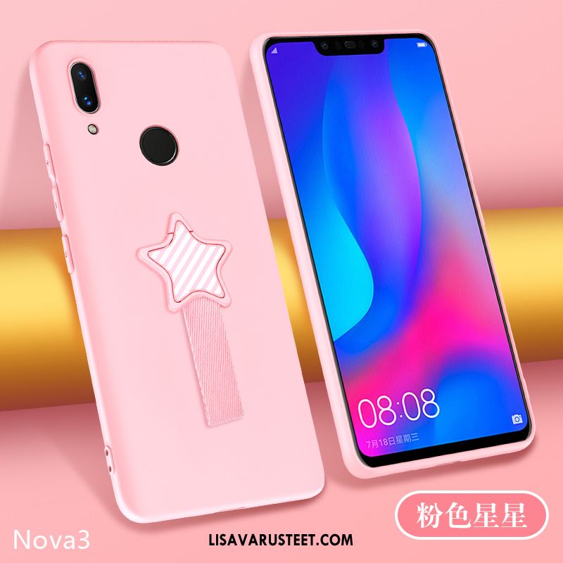 Huawei Nova 3e Kuoret Silikoni Punainen All Inclusive Ultra Murtumaton Halpa