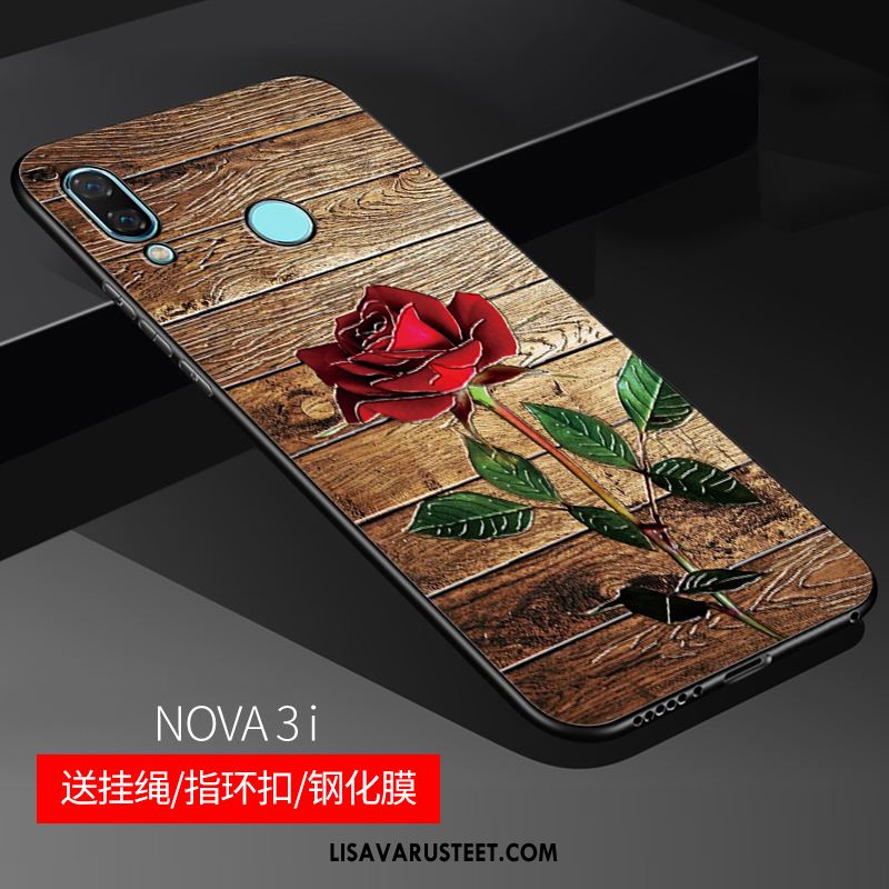 Huawei Nova 3i Kuoret All Inclusive Silikoni Pehmeä Neste Murtumaton Kuori Halpa