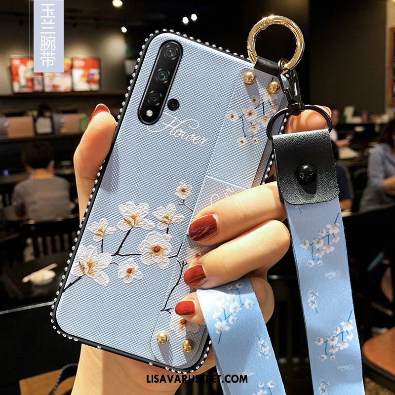 Huawei Nova 5t Kuoret Kotelo Suojaus Valkoinen Rhinestone Inlay Kuori Myynti