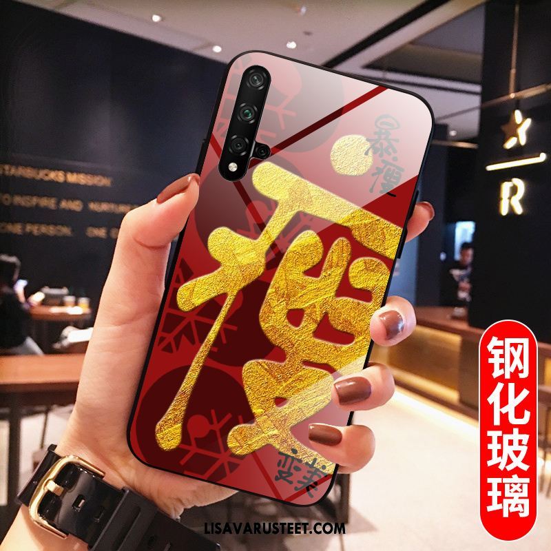 Huawei Nova 5t Kuoret Lasi Silikoni Luova Net Red Suojaus Tarjous