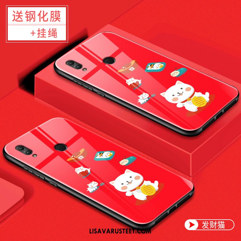 Huawei P Smart 2019 Kuoret Lasi Net Red Murtumaton Suojaus Luova Myynti
