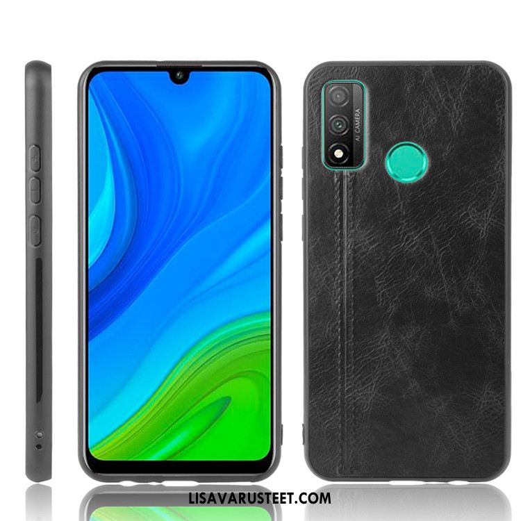 Huawei P Smart 2020 Kuoret Nahka Trendi Musta All Inclusive Kotelo Kuori Osta