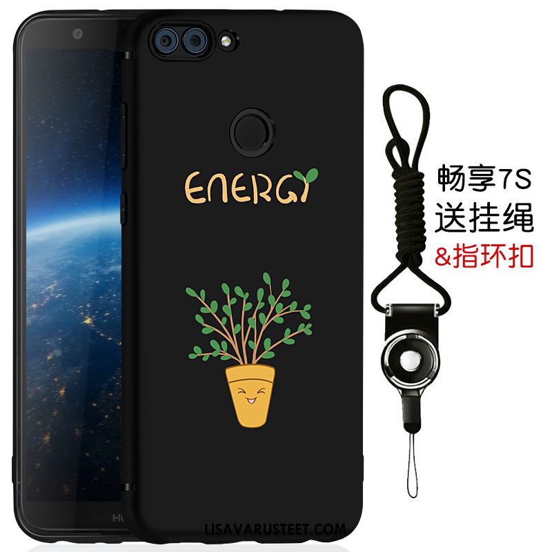 Huawei P Smart Kuoret All Inclusive Pesty Suede Luova Musta Murtumaton Myynti