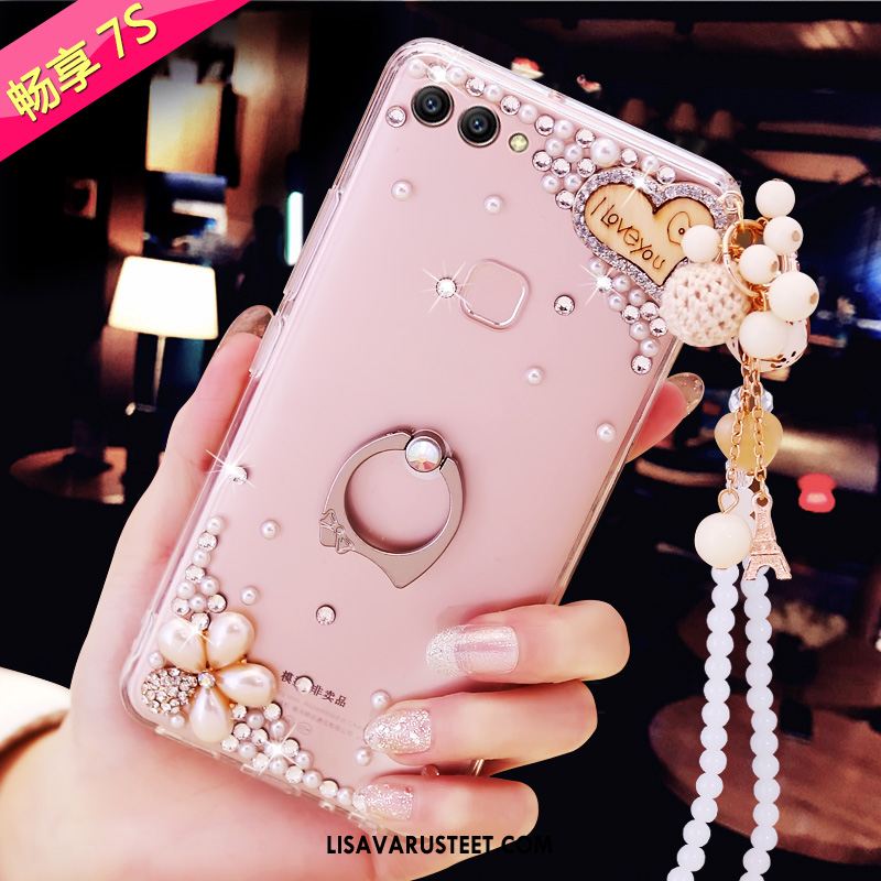 Huawei P Smart Kuoret Pehmeä Neste Puhelimen Murtumaton Rhinestone Inlay Kuori Halpa