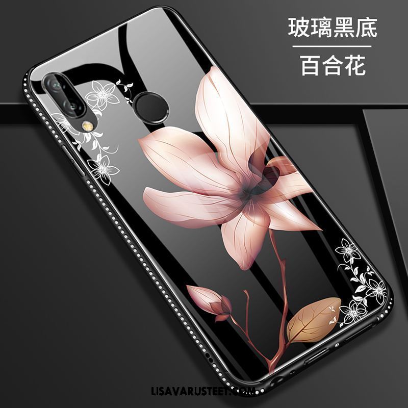 Huawei P Smart+ Kuoret Suojaus Silikoni Murtumaton Trendi Lasi Tarjous