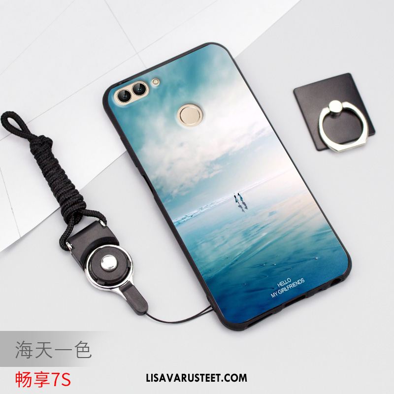 Huawei P Smart Kuoret Vaaleansininen Kuori Suojaus Pehmeä Neste Kotelo Myynti
