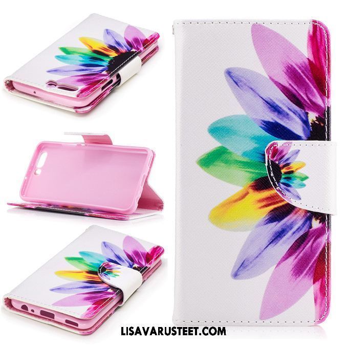 Huawei P10 Kuoret Puhelimen Nahkakotelo Suojaus All Inclusive Valkoinen Osta