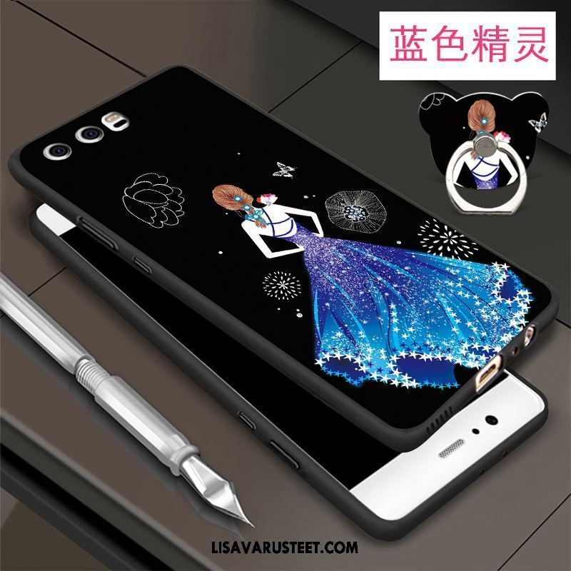 Huawei P10 Kuoret Puhelimen Ripustettavat Koristeet Suojaus Murtumaton Musta Osta