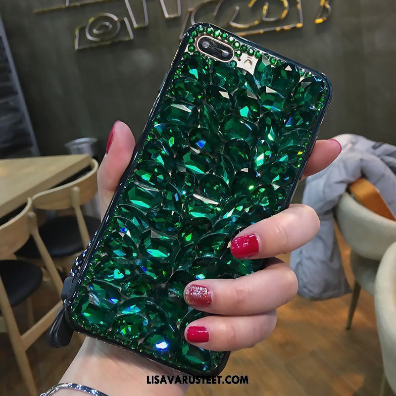 Huawei P10 Plus Kuoret Strassi Suojaus Rhinestone Inlay Kuori Ripustettavat Koristeet Halvat