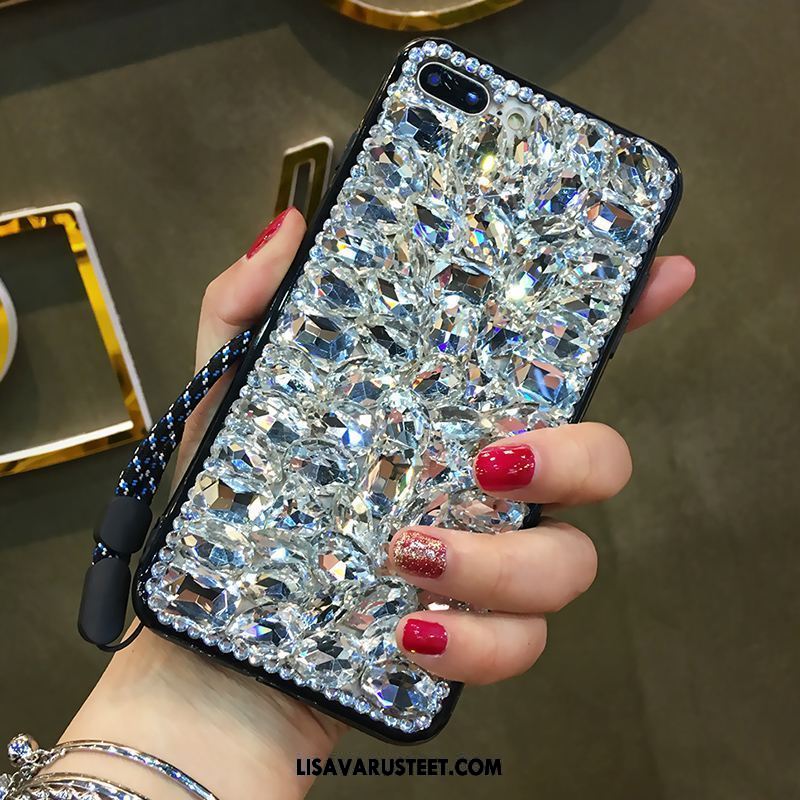 Huawei P10 Plus Kuoret Strassi Suojaus Rhinestone Inlay Kuori Ripustettavat Koristeet Halvat