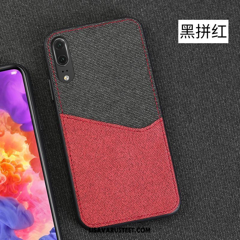 Huawei P20 Kuoret Suojaus Kotelo Nahkakotelo Uusi Punainen Kuori Halvat