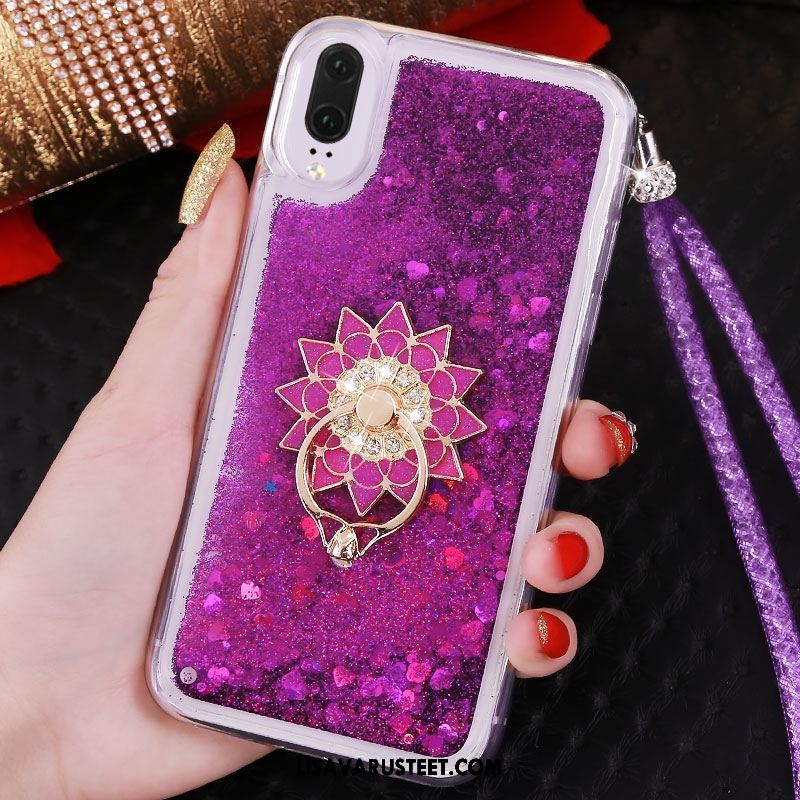 Huawei P20 Kuoret Tuki Murtumaton Rhinestone Inlay Suojaus Net Red Osta