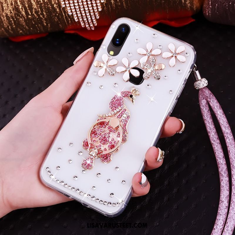 Huawei P20 Lite Kuoret Läpinäkyvä Rengas Ripustettavat Koristeet Kotelo Puhelimen Kuori Halvat
