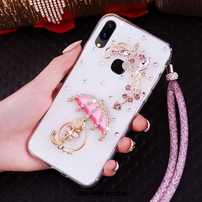 Huawei P20 Lite Kuoret Läpinäkyvä Rengas Ripustettavat Koristeet Kotelo Puhelimen Kuori Halvat