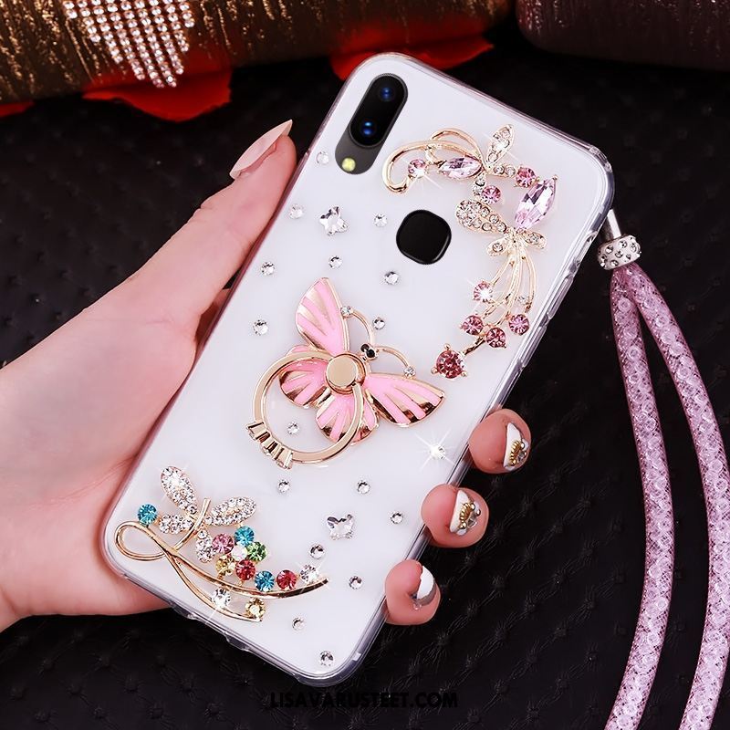 Huawei P20 Lite Kuoret Läpinäkyvä Rengas Ripustettavat Koristeet Kotelo Puhelimen Kuori Halvat
