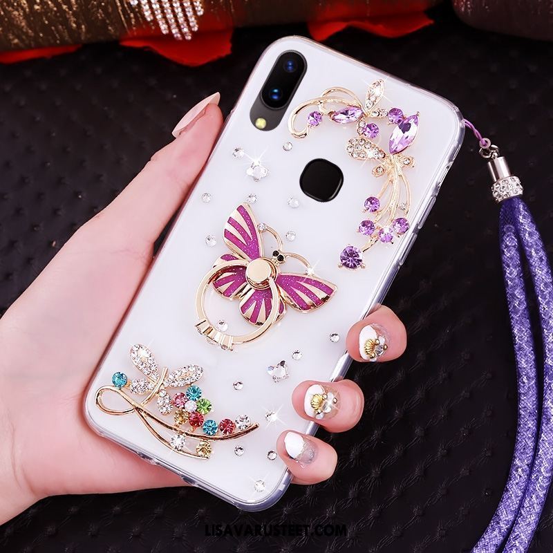 Huawei P20 Lite Kuoret Läpinäkyvä Rengas Ripustettavat Koristeet Kotelo Puhelimen Kuori Halvat