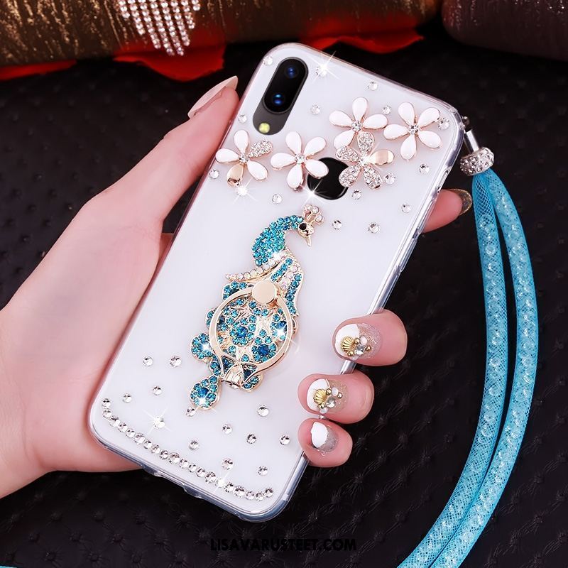 Huawei P20 Lite Kuoret Läpinäkyvä Rengas Ripustettavat Koristeet Kotelo Puhelimen Kuori Halvat