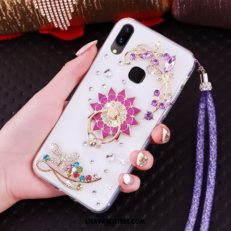 Huawei P20 Lite Kuoret Läpinäkyvä Rengas Ripustettavat Koristeet Kotelo Puhelimen Kuori Halvat