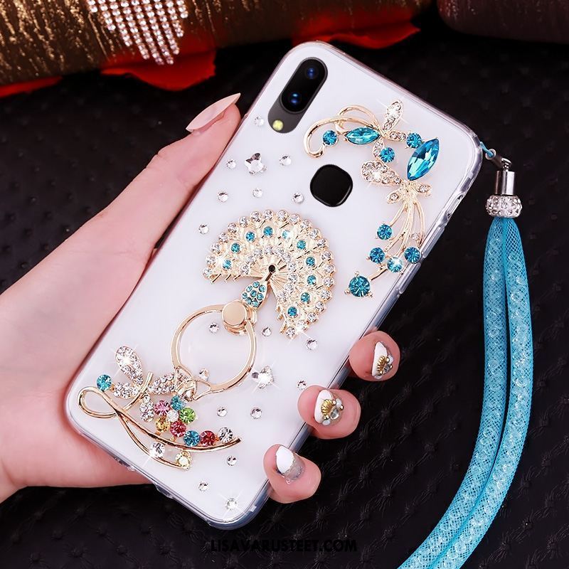 Huawei P20 Lite Kuoret Läpinäkyvä Rengas Ripustettavat Koristeet Kotelo Puhelimen Kuori Halvat