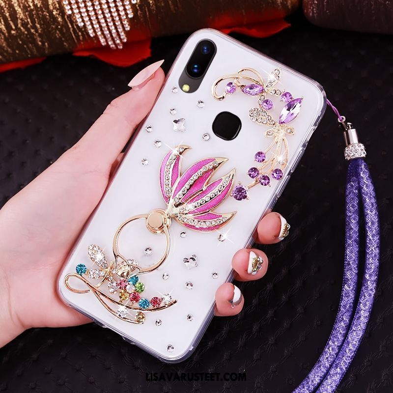 Huawei P20 Lite Kuoret Läpinäkyvä Rengas Ripustettavat Koristeet Kotelo Puhelimen Kuori Halvat