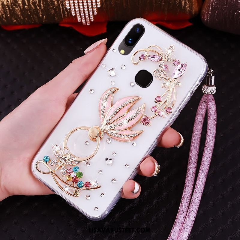 Huawei P20 Lite Kuoret Läpinäkyvä Rengas Ripustettavat Koristeet Kotelo Puhelimen Kuori Halvat