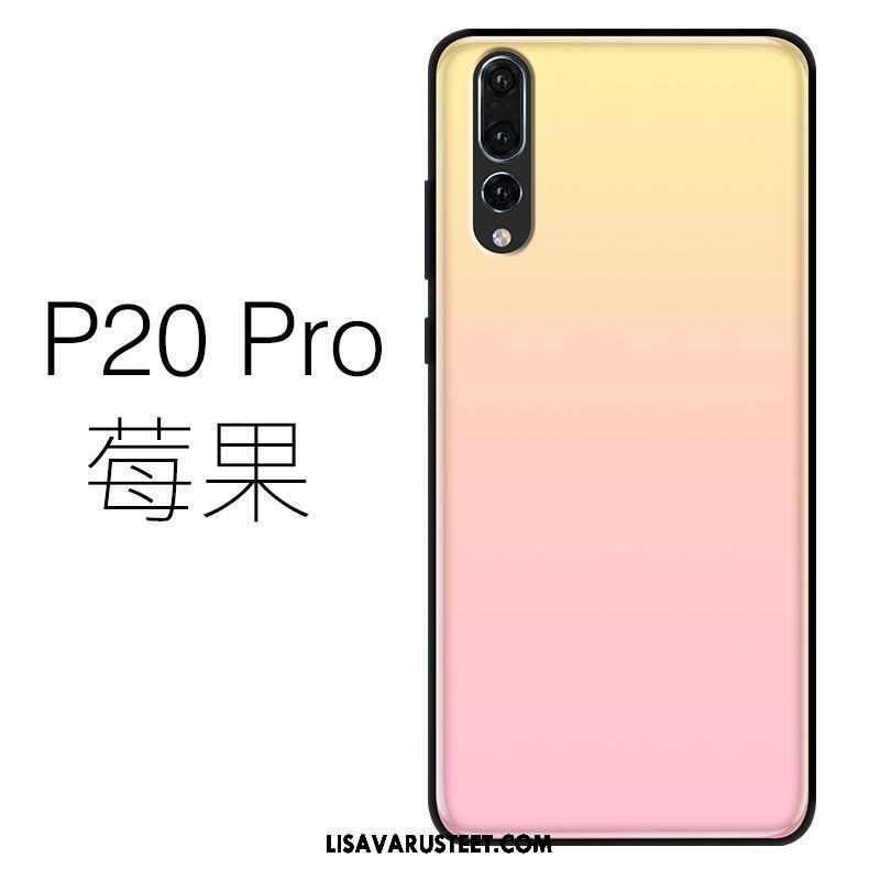 Huawei P20 Pro Kuoret Keltainen Puhelimen Silikoni Ultra Kuori Halpa