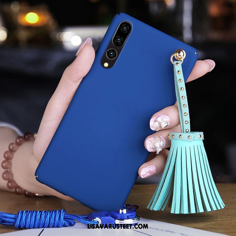 Huawei P20 Pro Kuoret Kuori Pesty Suede Kova Punainen Puhelimen Osta