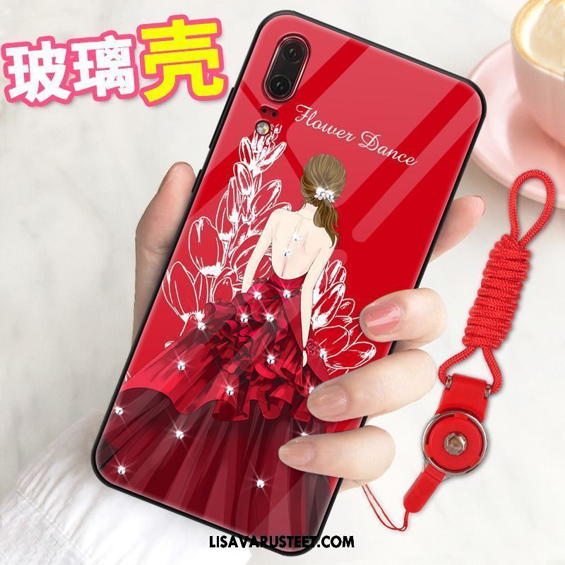 Huawei P20 Pro Kuoret Lasi Pesty Suede Puhelimen Ohut All Inclusive Kuori Verkossa