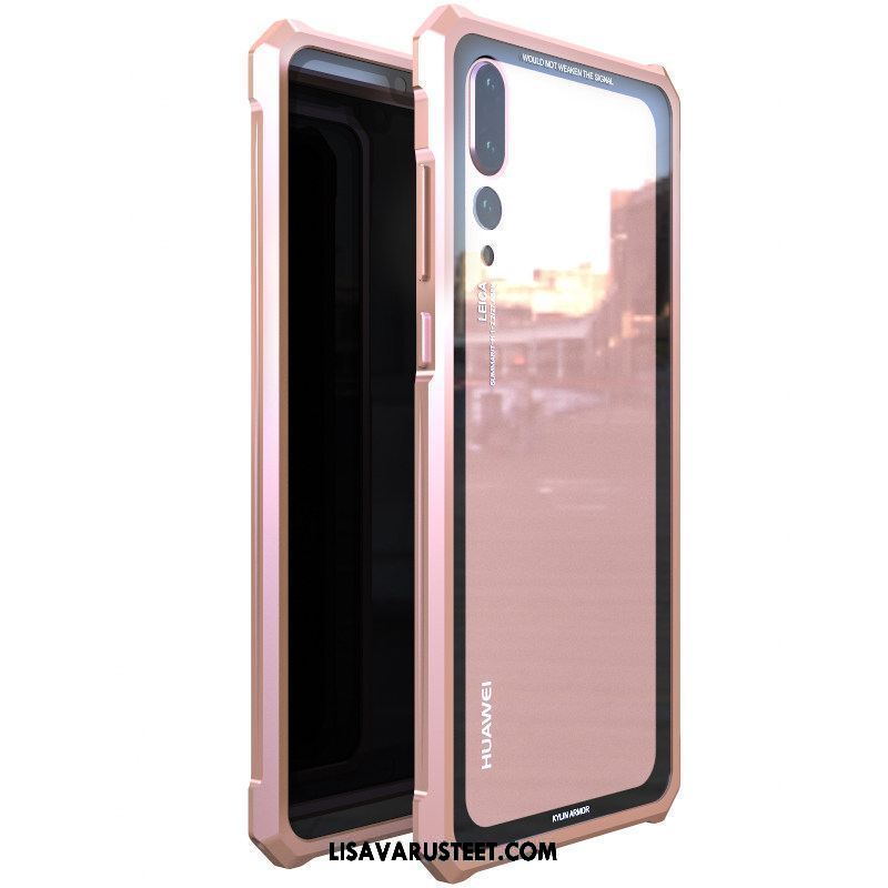 Huawei P20 Pro Kuoret Metalli Kotelo Lasi Luova Kuori Osta